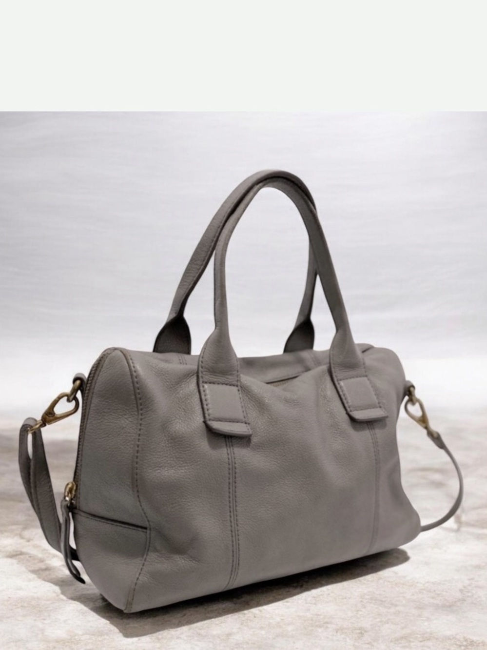 FOSSIL Crossbody Hobo Light Grey Bag Size W11’XH9.5’XD4.5’